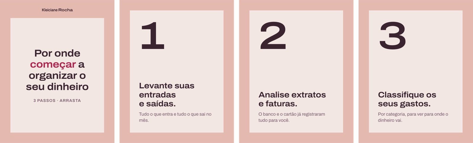 Carrossel em quatro telas