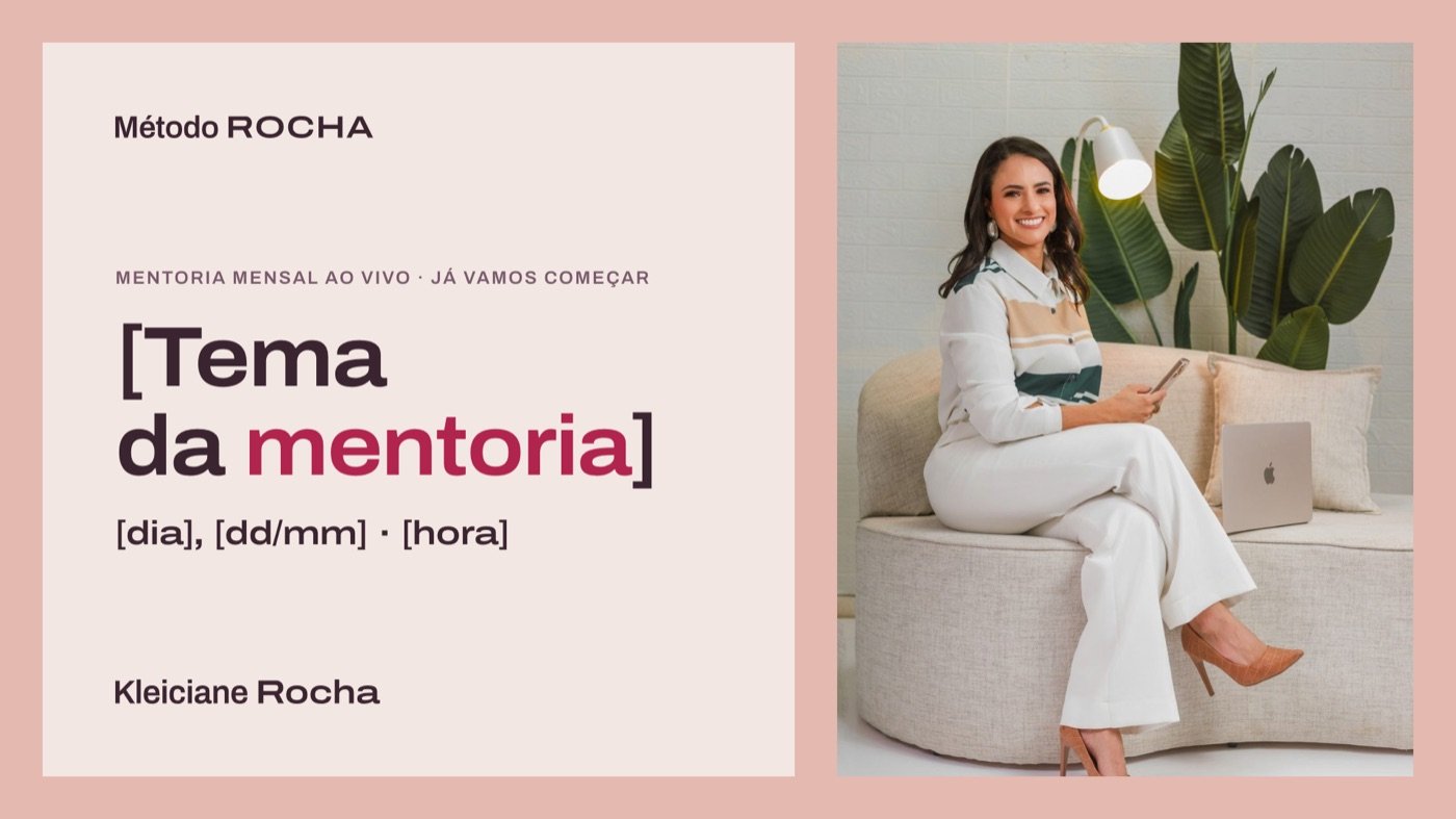 Tela de espera da mentoria ao vivo